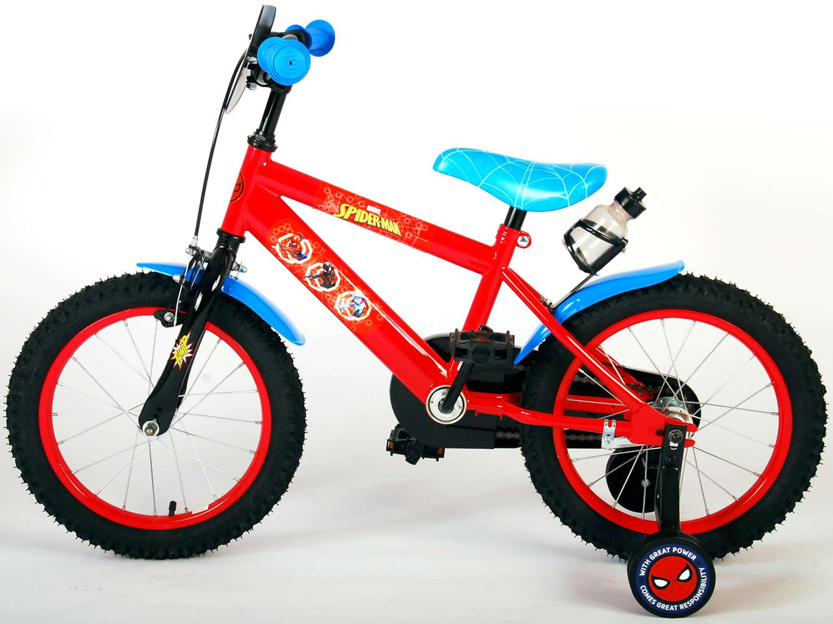 Spider-Man Kinderfahrrad - Jungen - 16 Zoll - Blau/Rot