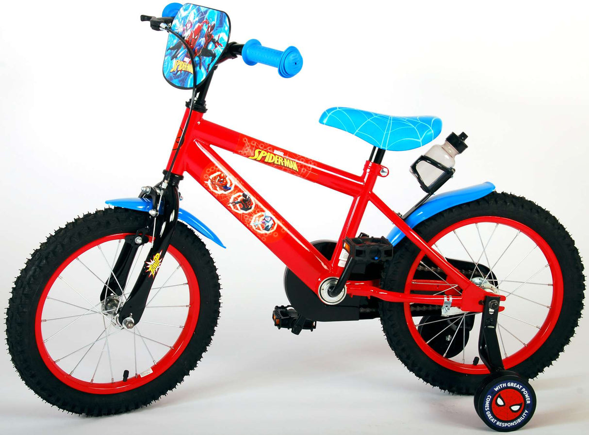 Spider-Man Kinderfahrrad - Jungen - 16 Zoll - Blau/Rot