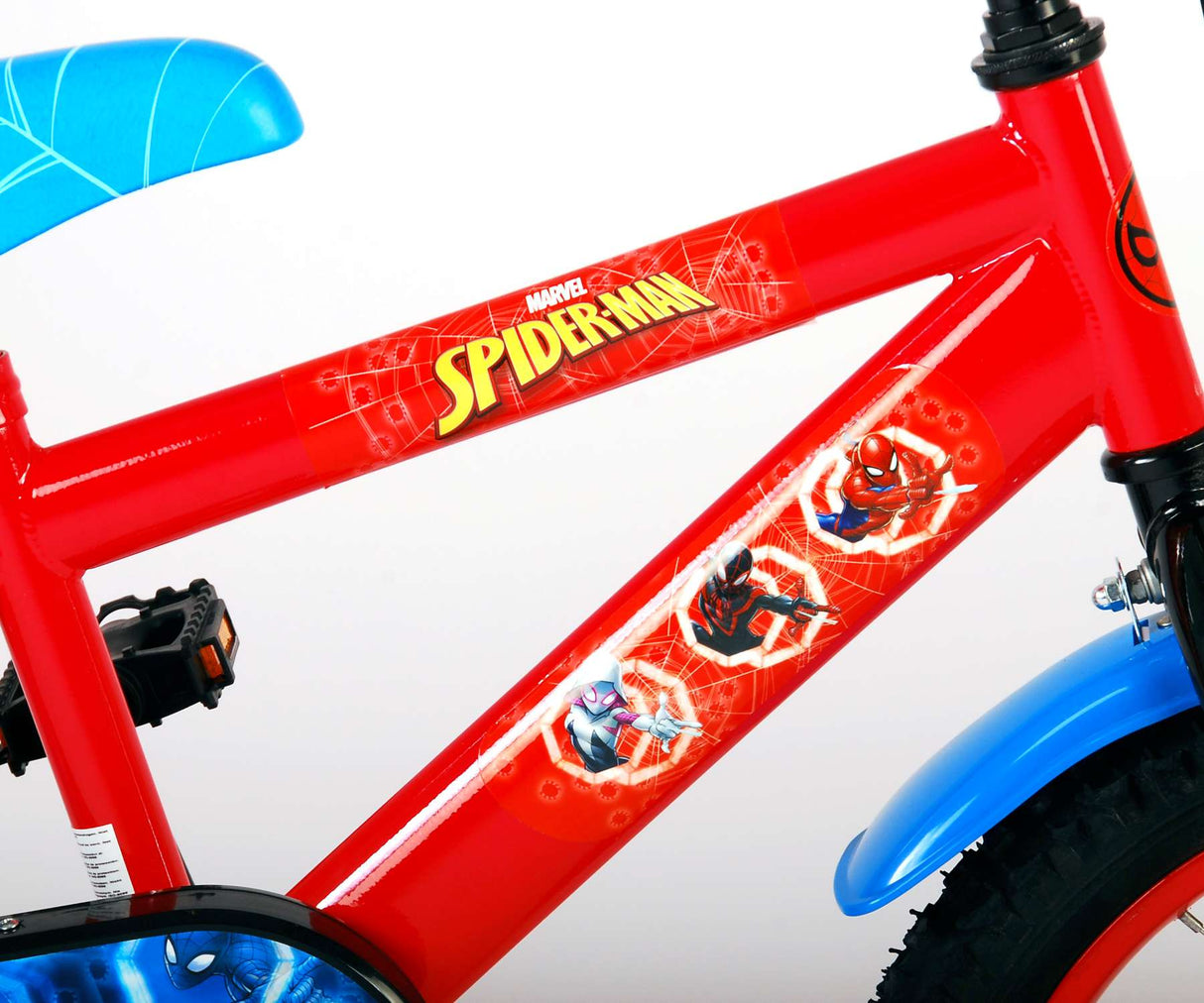 Spider-Man Kinderfahrrad - Jungen - 16 Zoll - Blau/Rot