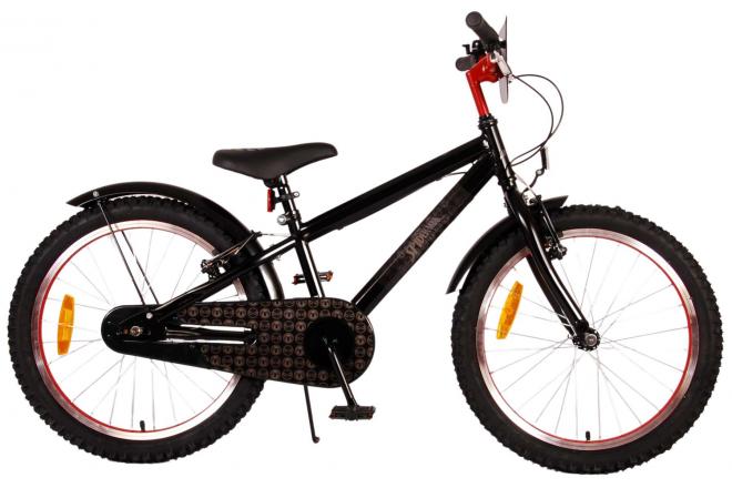 Volare Spider-Man - Kinderfahrrad - Jungen - 20 Zoll - Mattschwarz - 2 Handbremsen