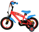 Volare Spider-Man Kinderfahrrad - Jungen - 12 Zoll - Blau/Rot