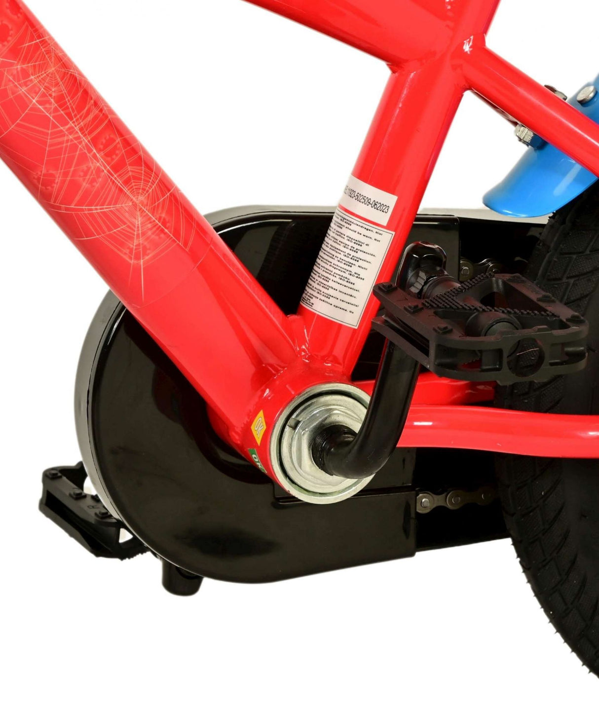Volare Spider-Man Kinderfahrrad - Jungen - 12 Zoll - Blau/Rot