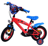 Volare Ultimate Marvel Spiderman 12 Zoll Kinderfahrrad Blau/Rot - Sicherheit, Komfort und Spaß in einem!