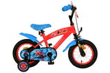 Volare Spider-Man Kinderfahrrad - Jungen - 12 Zoll - Blau/Rot