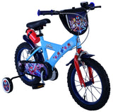 Volare Spidey Kinderfahrrad für Jungen - 14 Zoll - Blau mit Zweihandbremsen