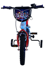 Volare Spidey Kinderfahrrad für Jungen - 14 Zoll - Blau mit Zweihandbremsen