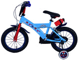 Volare Spidey Kinderfahrrad für Jungen - 14 Zoll - Blau mit Zweihandbremsen