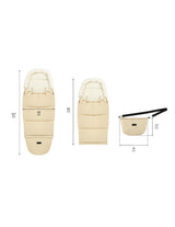 MoMi SARDI 2in1 Fußsack in gewählter Farbe für Kinderwagen, Buggy & Schlitten