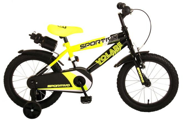 Volare Sportivo 16 Zoll Kinderfahrrad mit Handbremse und RÃ¼cktrittbremse