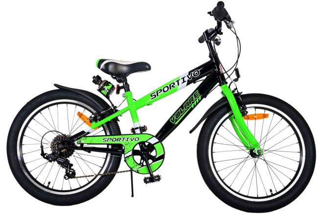 Volare Sportivo Kinderfahrrad - Jungen - 20 Zoll - Grün - 6 Gänge