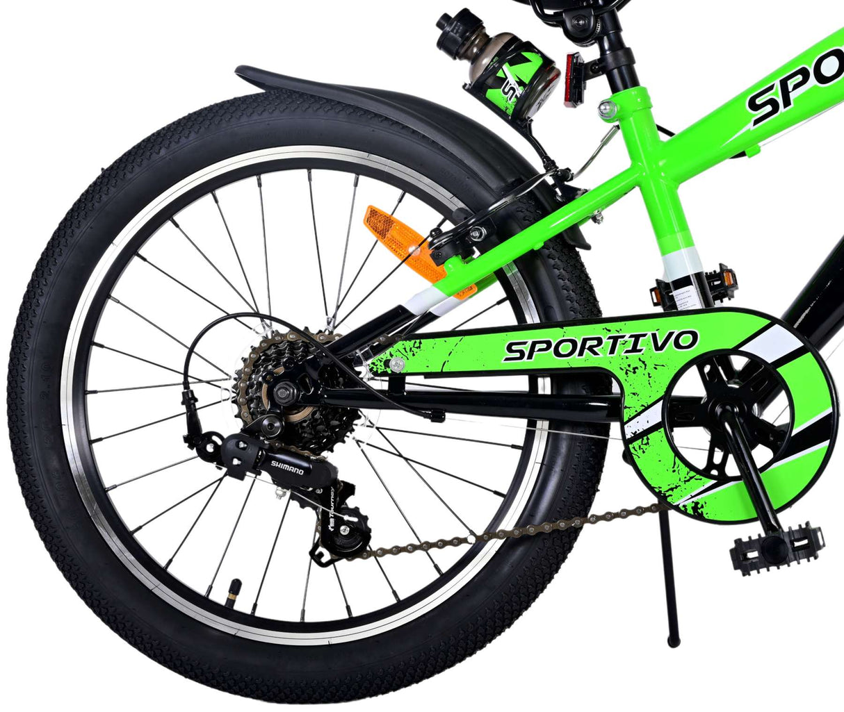 Volare Sportivo Kinderfahrrad - Jungen - 20 Zoll - Grün - 6 Gänge