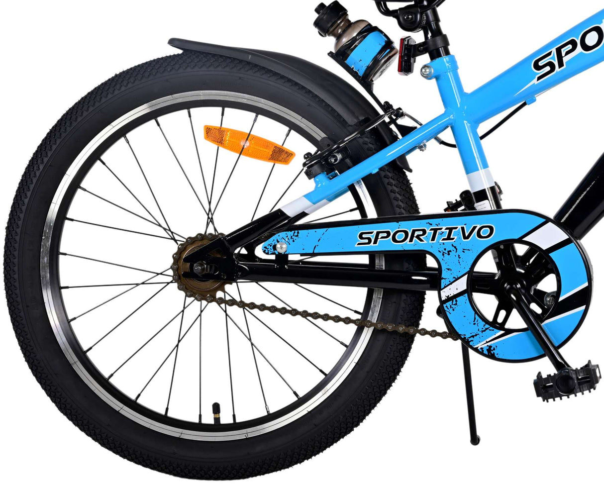 Volare Sportivo Kinderfahrrad - Jungen - 20 Zoll - Blau - Zweihandbremsen