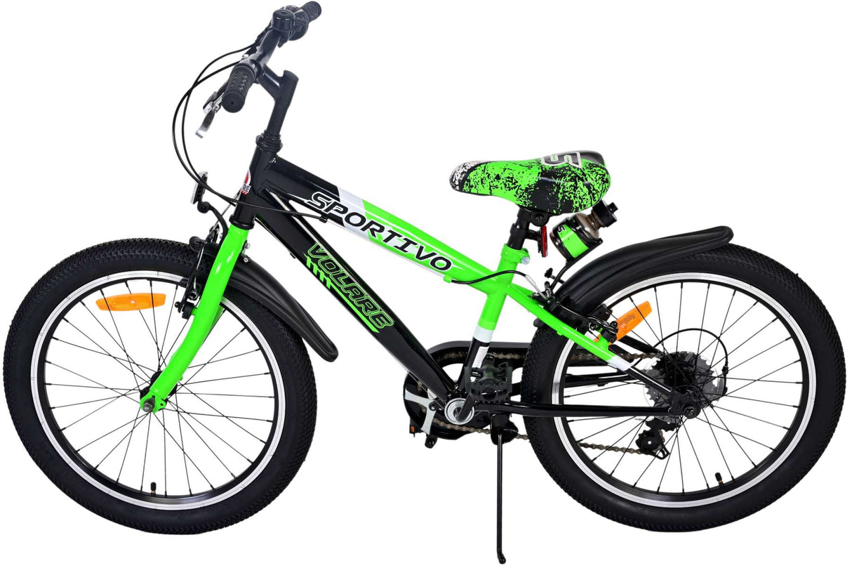 Volare Sportivo Kinderfahrrad - Jungen - 20 Zoll - Grün - 6 Gänge