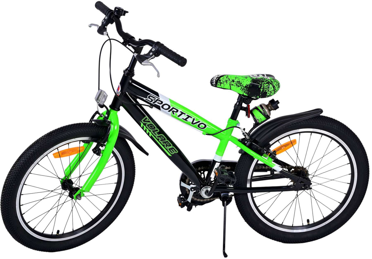 Volare Sportivo Kinderfahrrad - Jungen - 20 Zoll - Grün - Zweihandbremsen