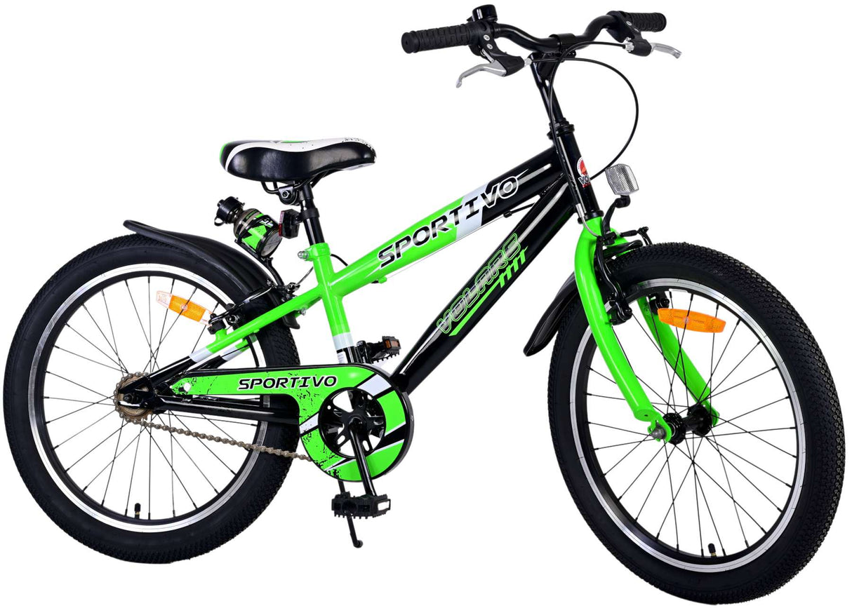 Volare Sportivo Kinderfahrrad - Jungen - 20 Zoll - Grün - Zweihandbremsen