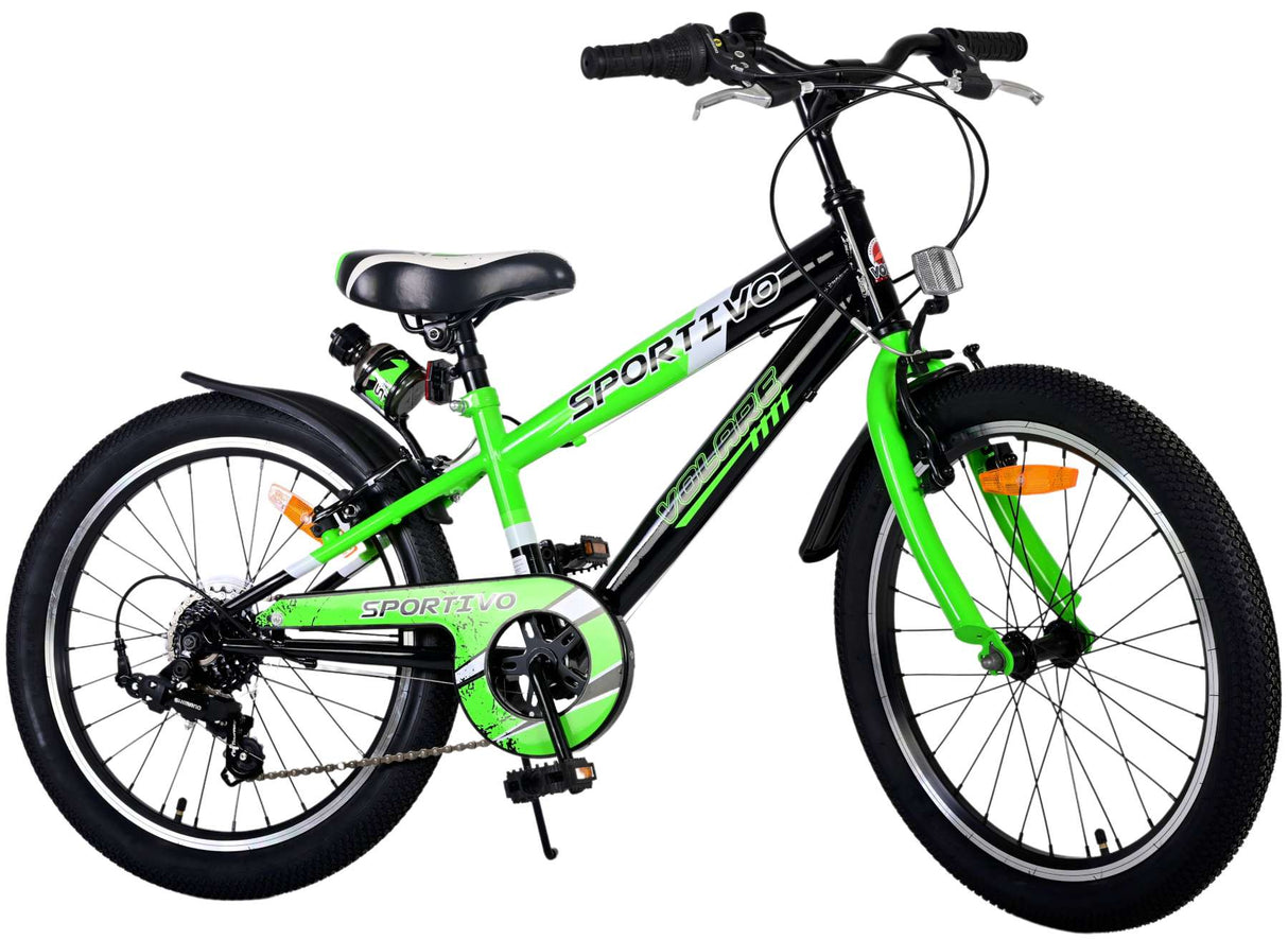 Volare Sportivo Kinderfahrrad - Jungen - 20 Zoll - Grün - 6 Gänge