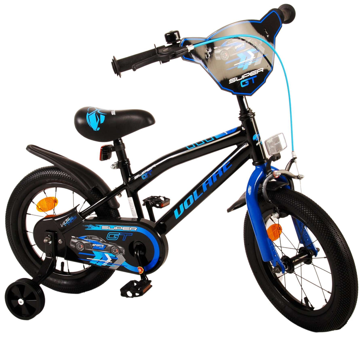Volare Super GT Kinderfahrrad - Jungen - 14 Zoll - Blau