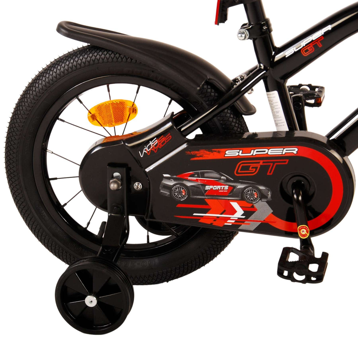 Volare Super GT Kinderfahrrad - Jungen - 14 Zoll - Rot