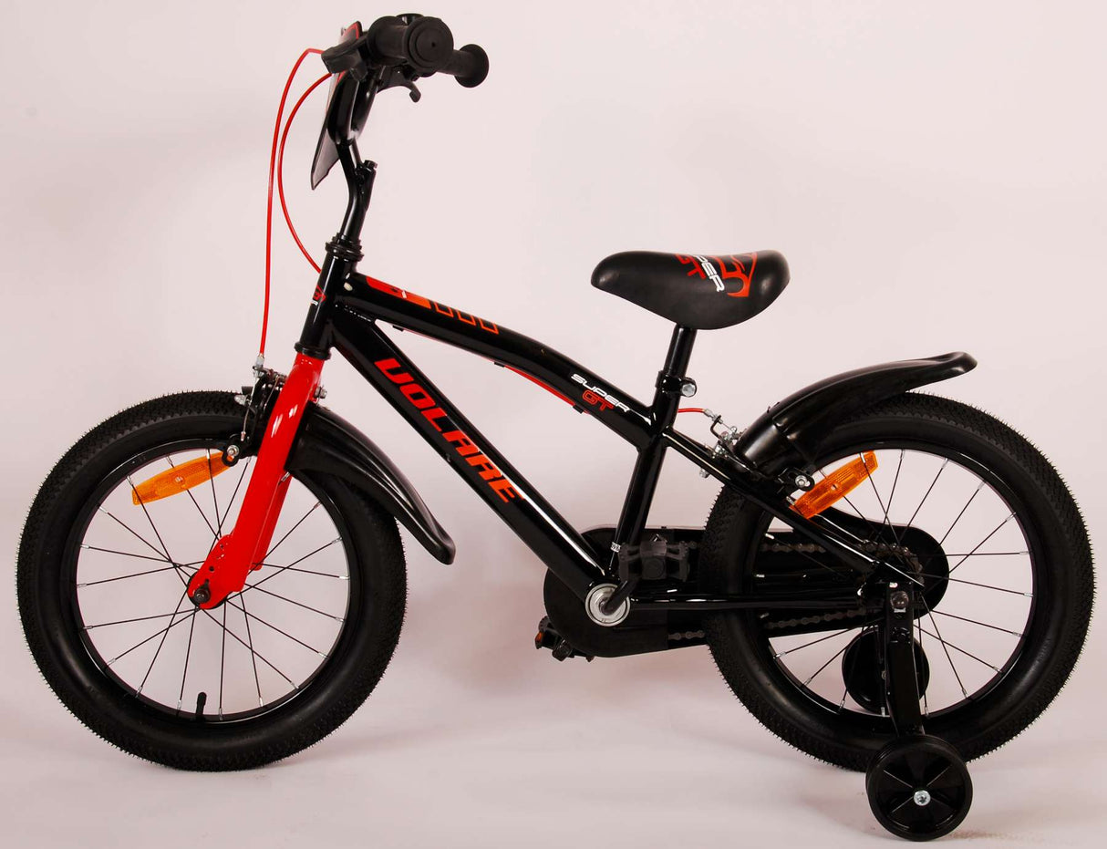 Volare Super GT Kinderfahrrad - Jungen - 16 Zoll - Rot - Zweihandbremsen