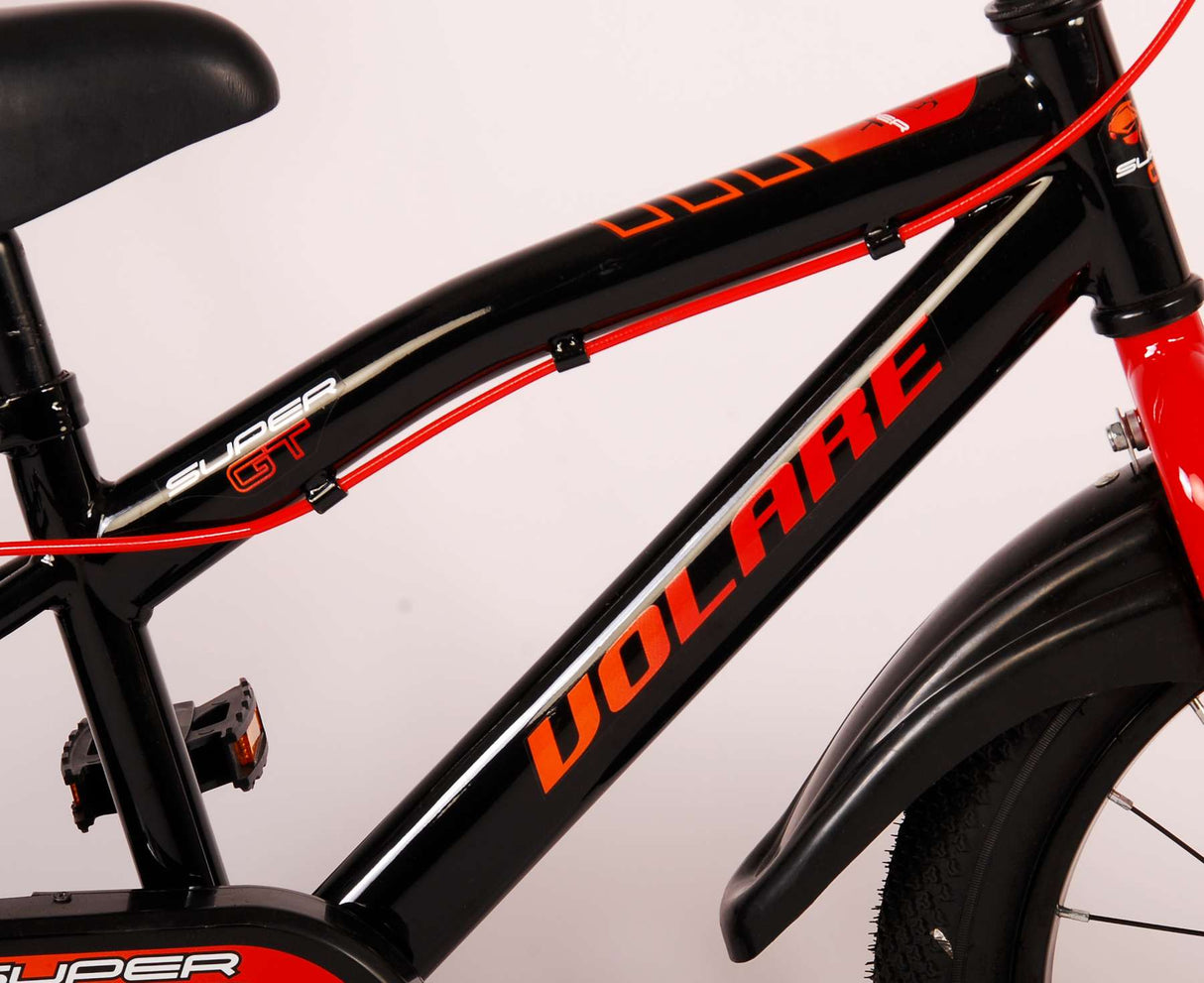 Volare Super GT Kinderfahrrad - Jungen - 16 Zoll - Rot - Zweihandbremsen