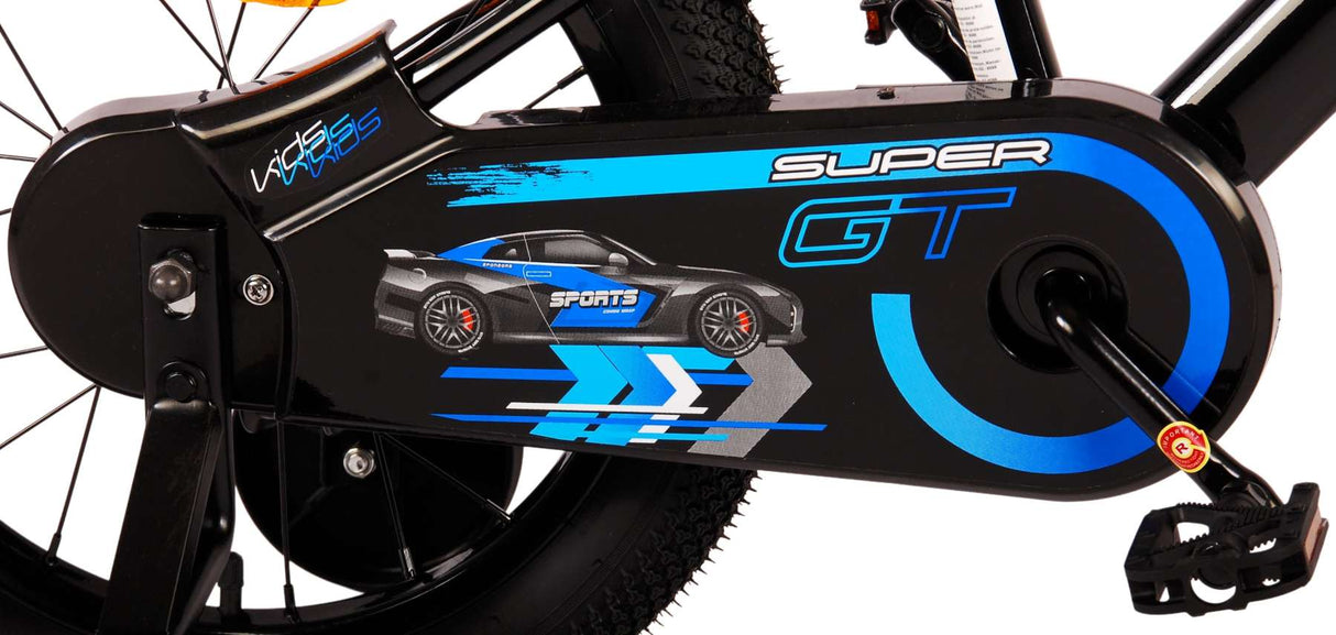 Volare Super GT Kinderfahrrad - Jungen - 16 Zoll - Blau - Zweihandbremsen