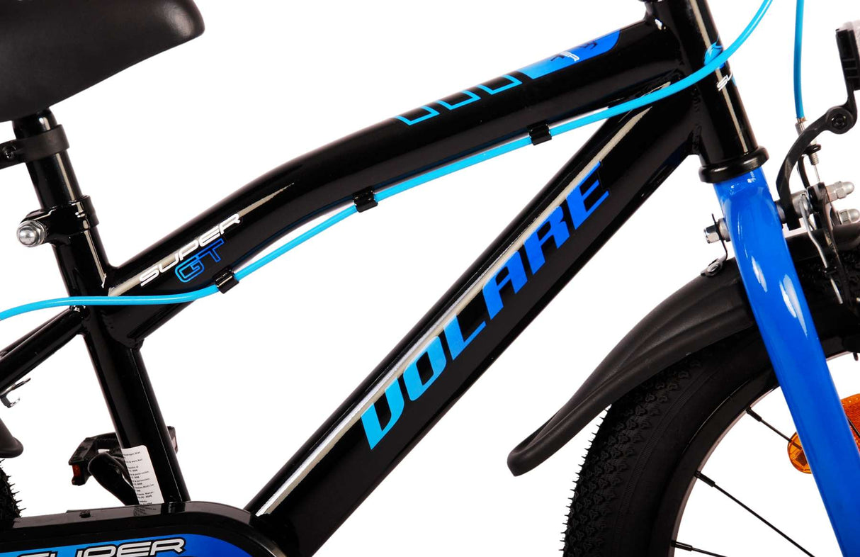 Volare Super GT Kinderfahrrad - Jungen - 16 Zoll - Blau - Zweihandbremsen