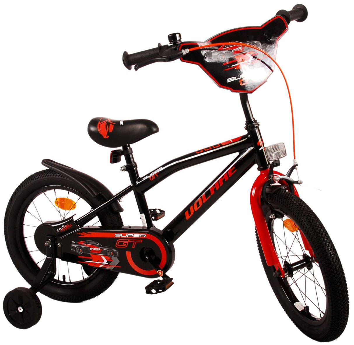 Volare Super GT Kinderfahrrad - Jungen - 16 Zoll - Rot