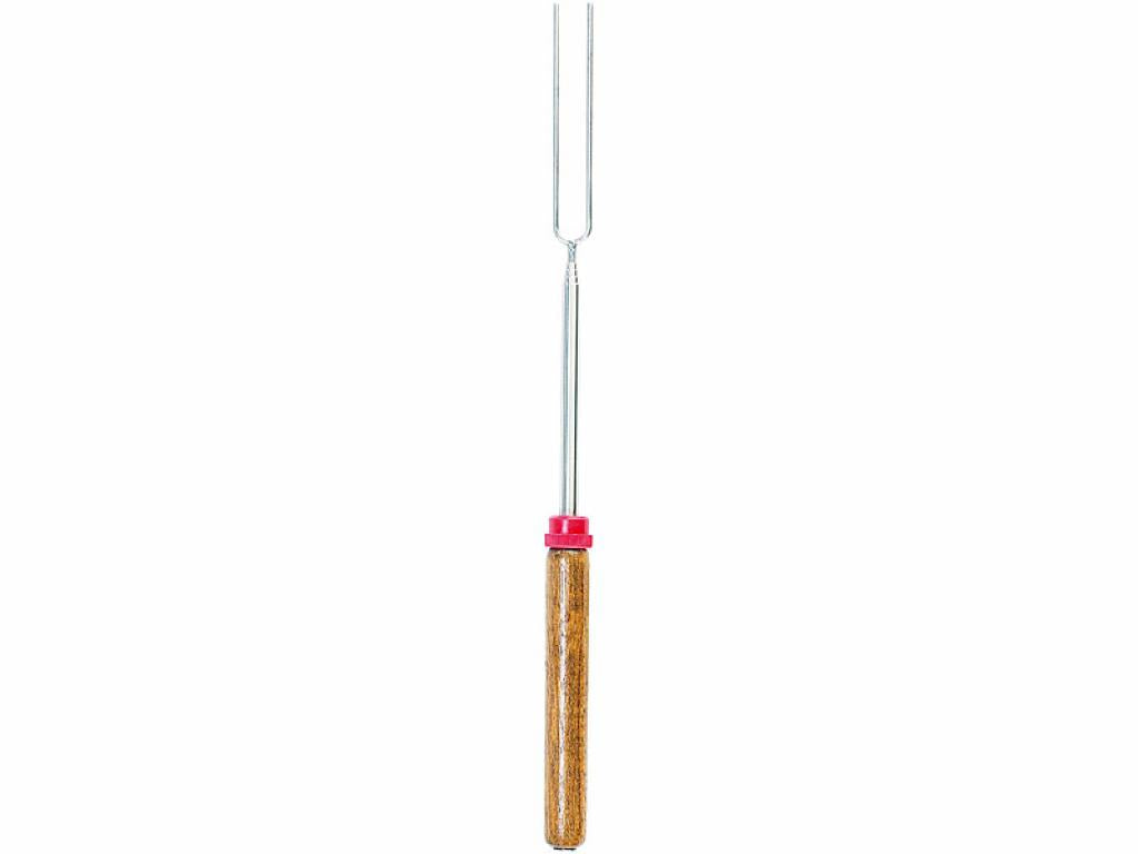 infactory ausziehbarer Teleskop Grillspieß 30 - 90cm Länge Grill Spieß Grillgabel