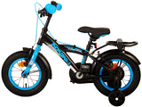 B-WARE - Volare Thombike Kinderfahrrad - Jungen - 12 Zoll - Schwarz Blau - Zweihandbremsen