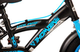 B-WARE - Volare Thombike Kinderfahrrad - Jungen - 12 Zoll - Schwarz Blau - Zweihandbremsen