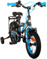B-WARE - Volare Thombike Kinderfahrrad - Jungen - 12 Zoll - Schwarz Blau - Zweihandbremsen