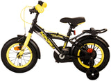 Volare Thombike Kinderfahrrad - Jungen - 12 Zoll - Schwarz Gelb - Zweihandbremsen