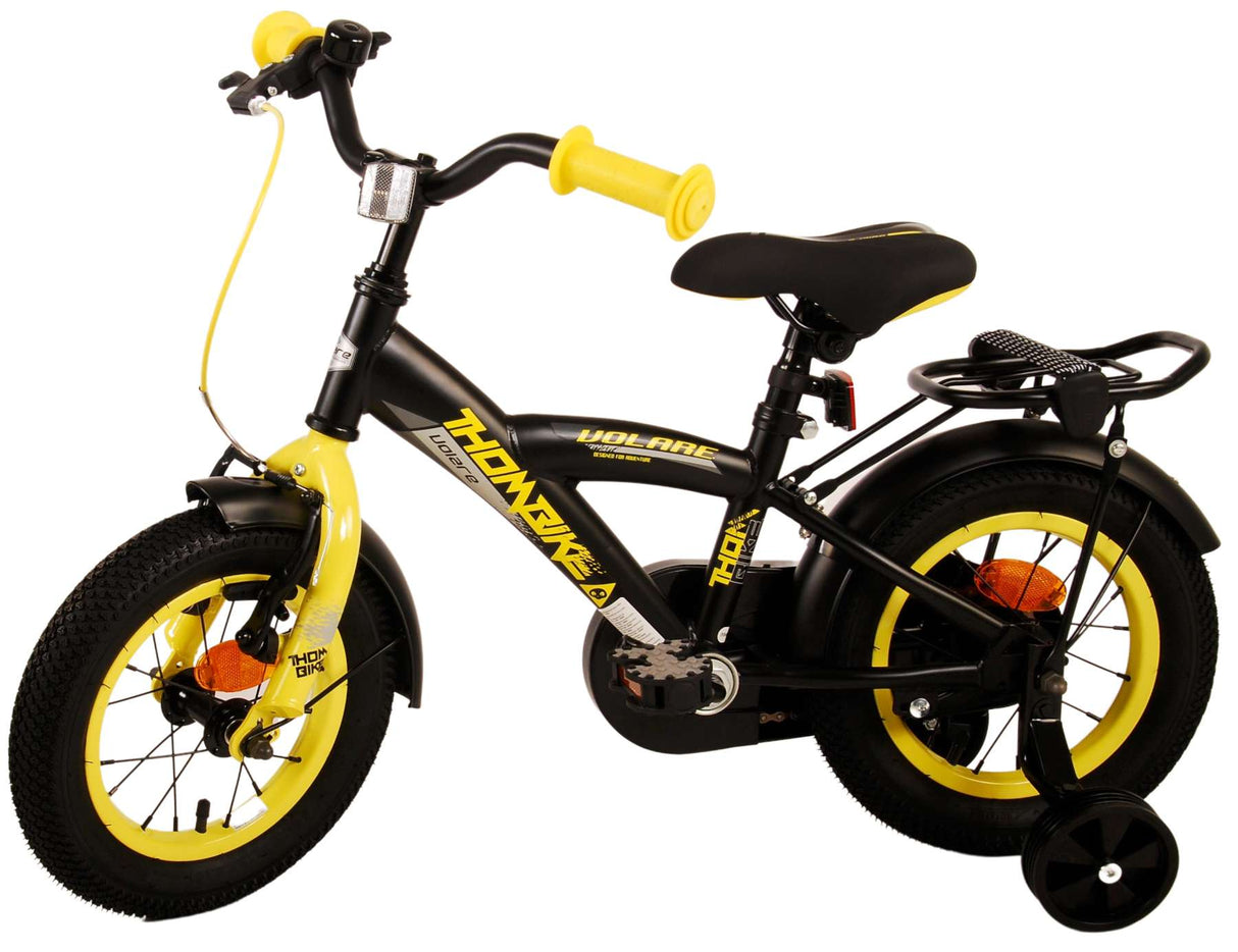 Volare Thombike Kinderfahrrad - Jungen - 12 Zoll - Schwarz Gelb