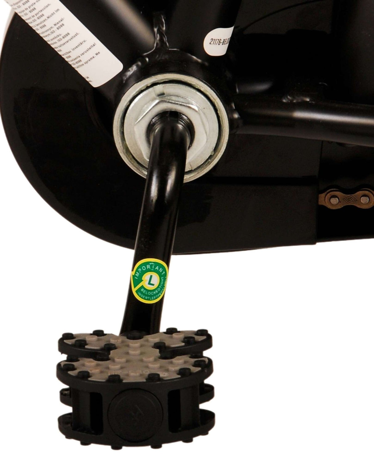 Volare Thombike Kinderfahrrad - Jungen - 12 Zoll - Schwarz Gelb