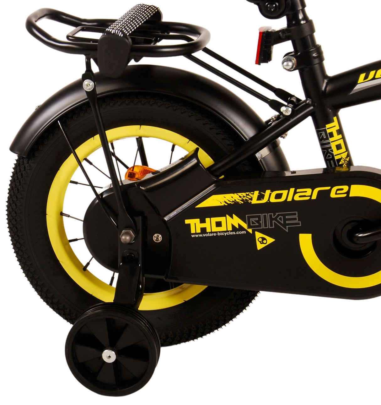 Volare Thombike Kinderfahrrad - Jungen - 12 Zoll - Schwarz Gelb