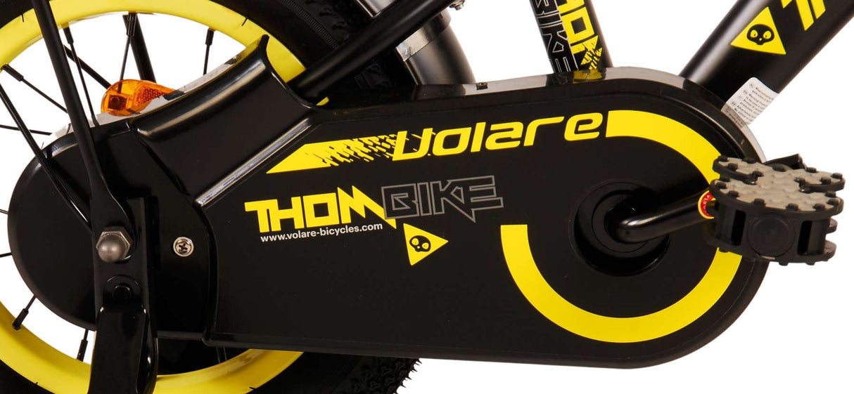 Volare Thombike Kinderfahrrad - Jungen - 12 Zoll - Schwarz Gelb