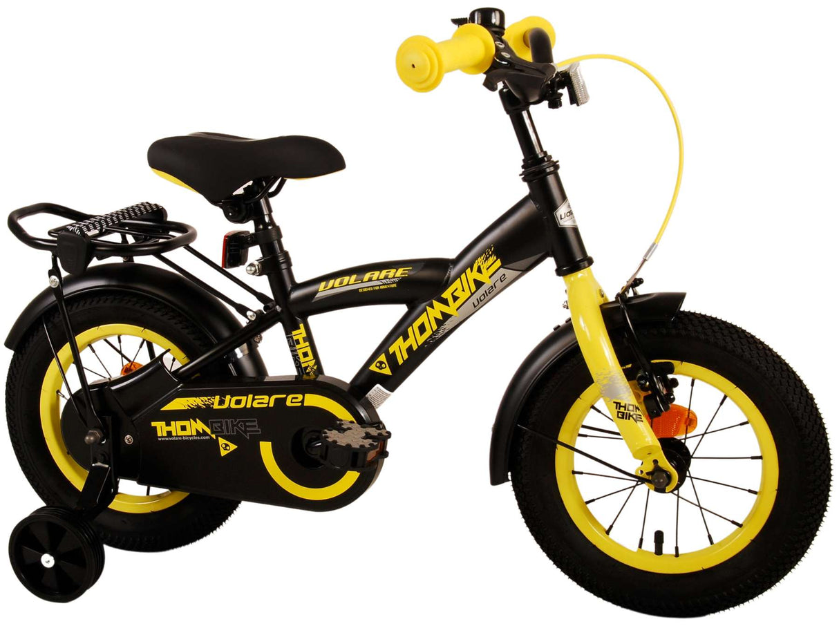 Volare Thombike Kinderfahrrad - Jungen - 12 Zoll - Schwarz Gelb