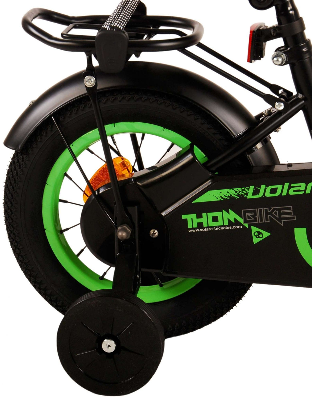 Volare Thombike Kinderfahrrad - Jungen - 12 Zoll - Schwarz Grün