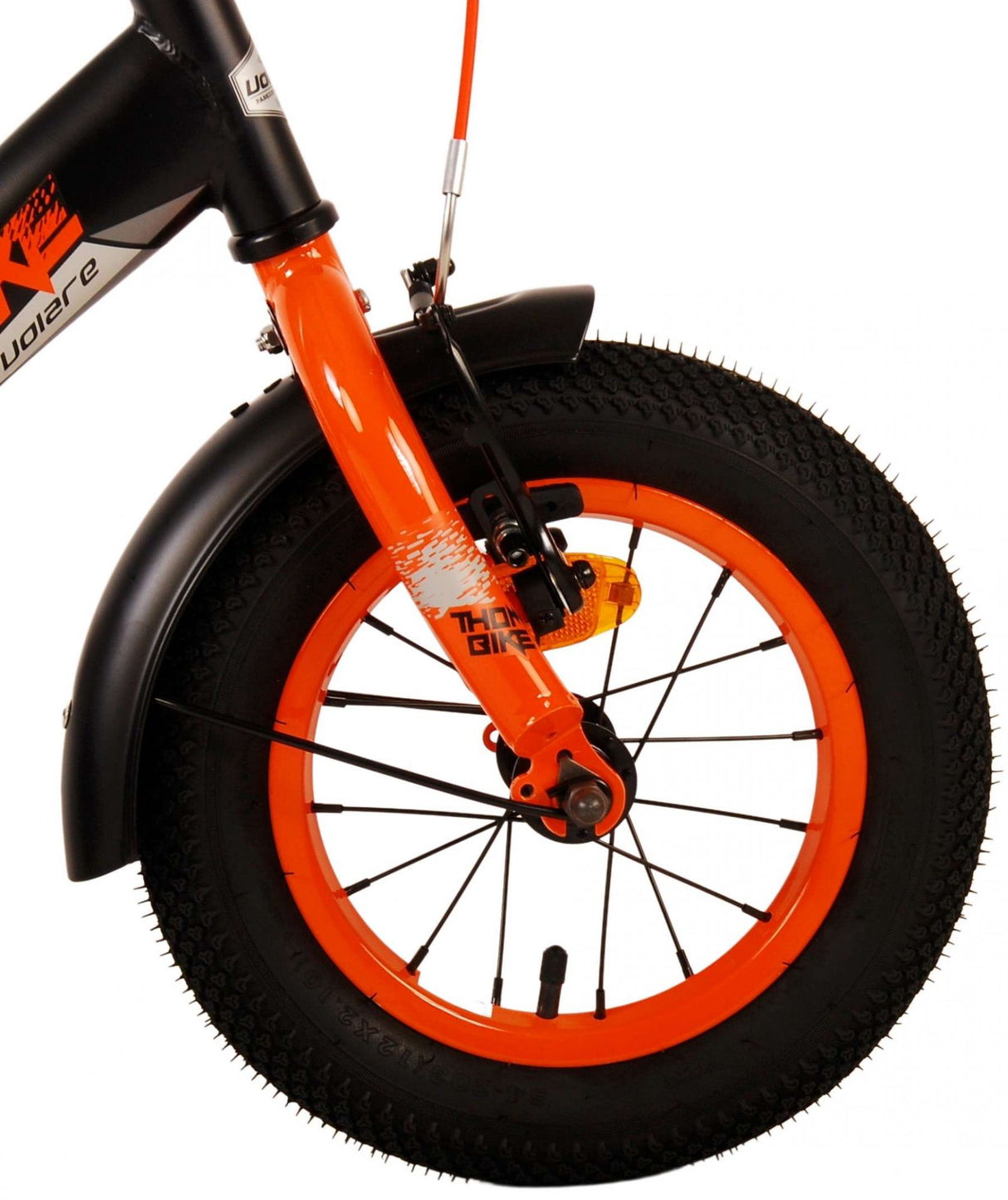 Volare Thombike Kinderfahrrad - Jungen - 12 Zoll - Schwarz Orange