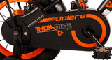Volare Thombike Kinderfahrrad - Jungen - 12 Zoll - Schwarz Orange - Zweihandbremsen