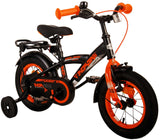 Volare Thombike Kinderfahrrad - Jungen - 12 Zoll - Schwarz Orange