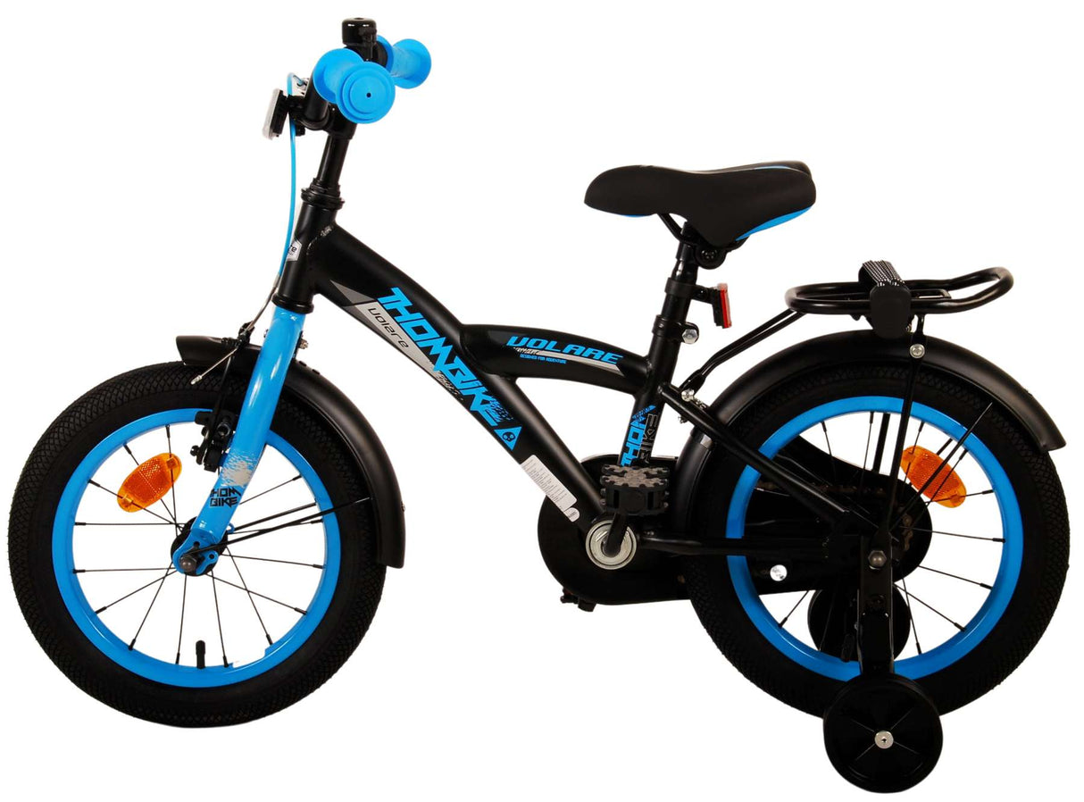 Volare Thombike Kinderfahrrad - Jungen - 14 Zoll - Schwarz Blau