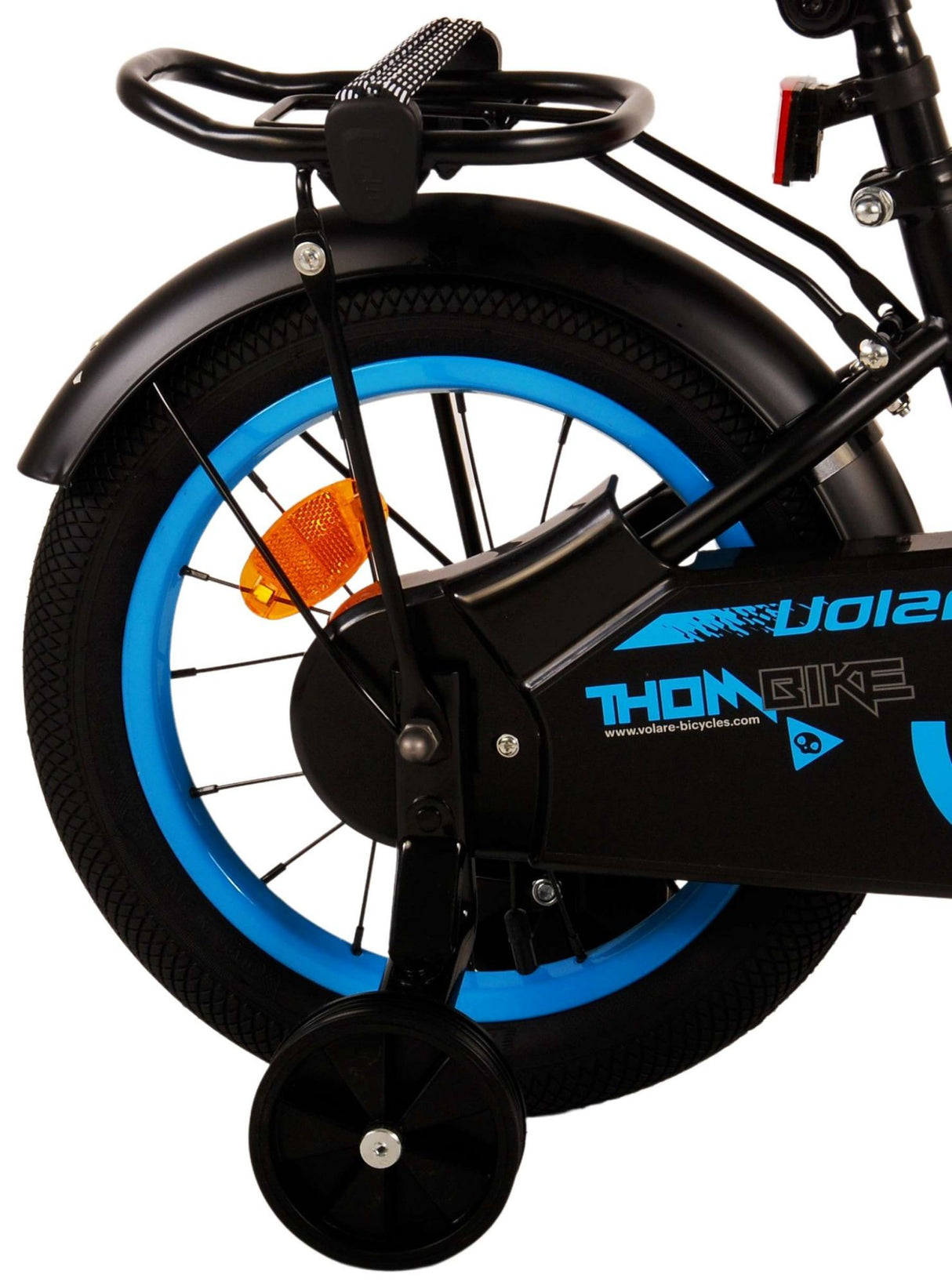 Volare Thombike Kinderfahrrad - Jungen - 14 Zoll - Schwarz Blau