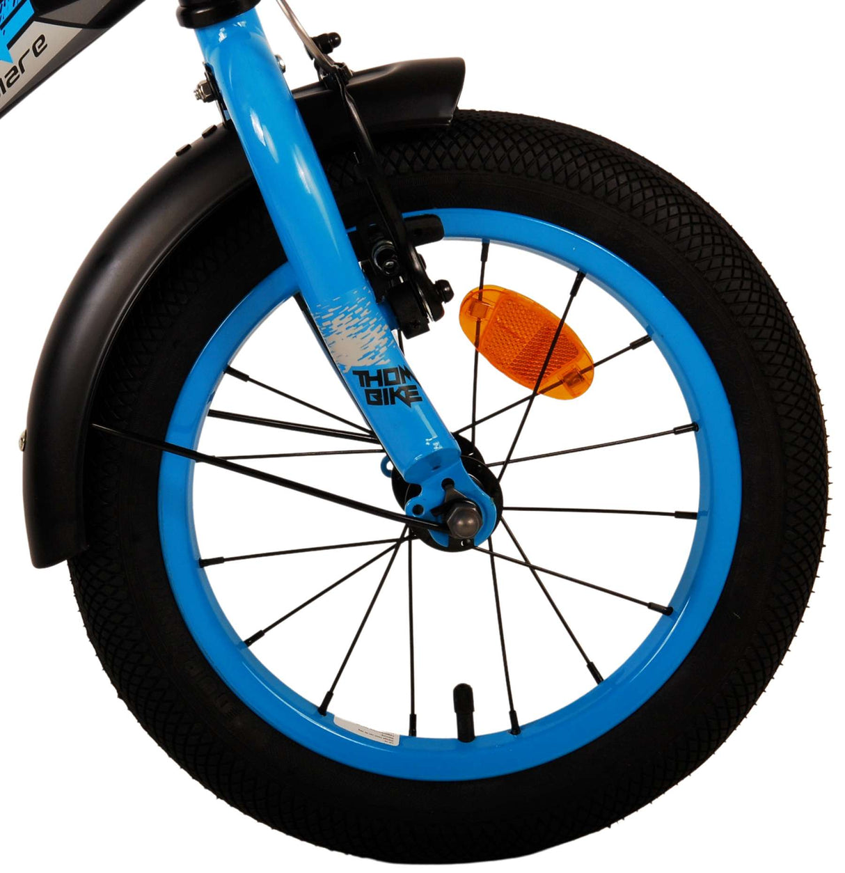 Volare Thombike Kinderfahrrad - Jungen - 14 Zoll - Schwarz Blau