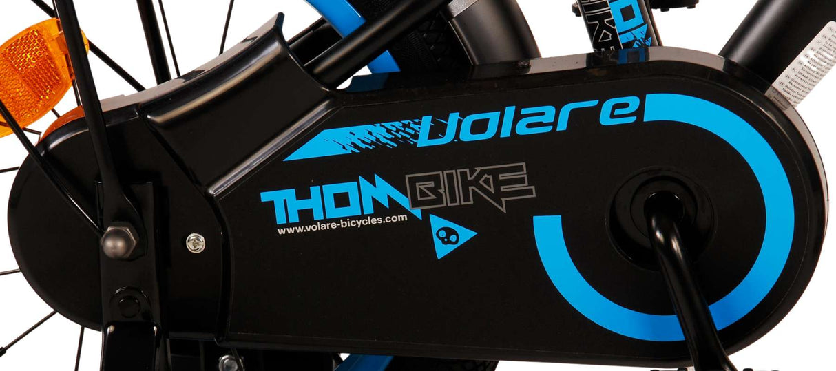 Volare Thombike Kinderfahrrad - Jungen - 14 Zoll - Schwarz Blau