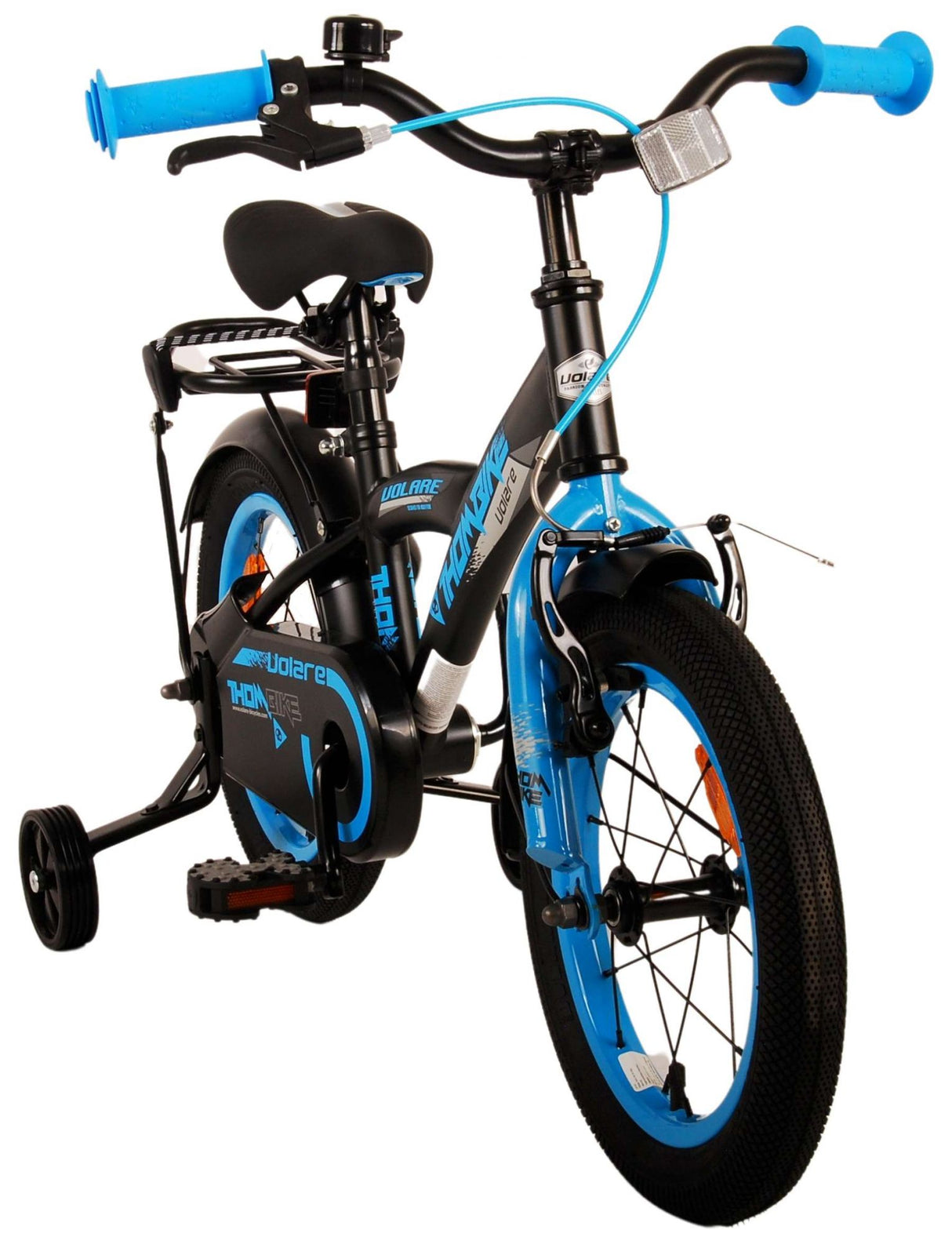 Volare Thombike Kinderfahrrad - Jungen - 14 Zoll - Schwarz Blau