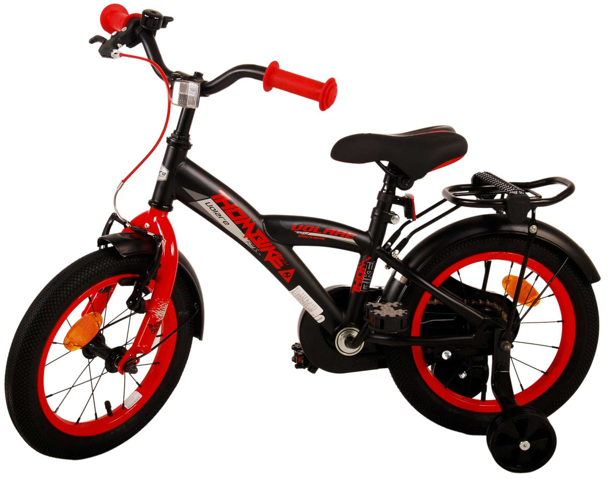 Volare Thombike Kinderfahrrad - Jungen - 14 Zoll - Schwarz Rot