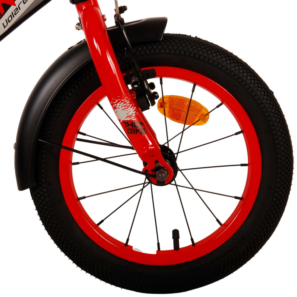 Volare Thombike Kinderfahrrad - Jungen - 14 Zoll - Schwarz Rot