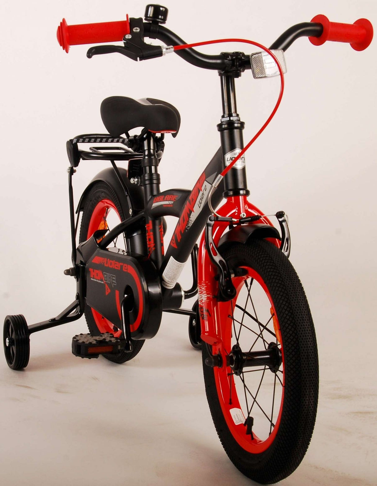Volare Thombike Kinderfahrrad - Jungen - 14 Zoll - Schwarz Rot