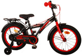 Volare Thombike Kinderfahrrad - Jungen - 16 Zoll - Schwarz Rot - Zweihandbremsen